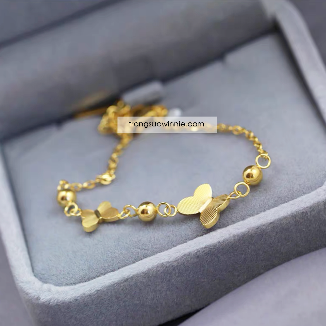  Lắc tay titan Tiny butterfly 