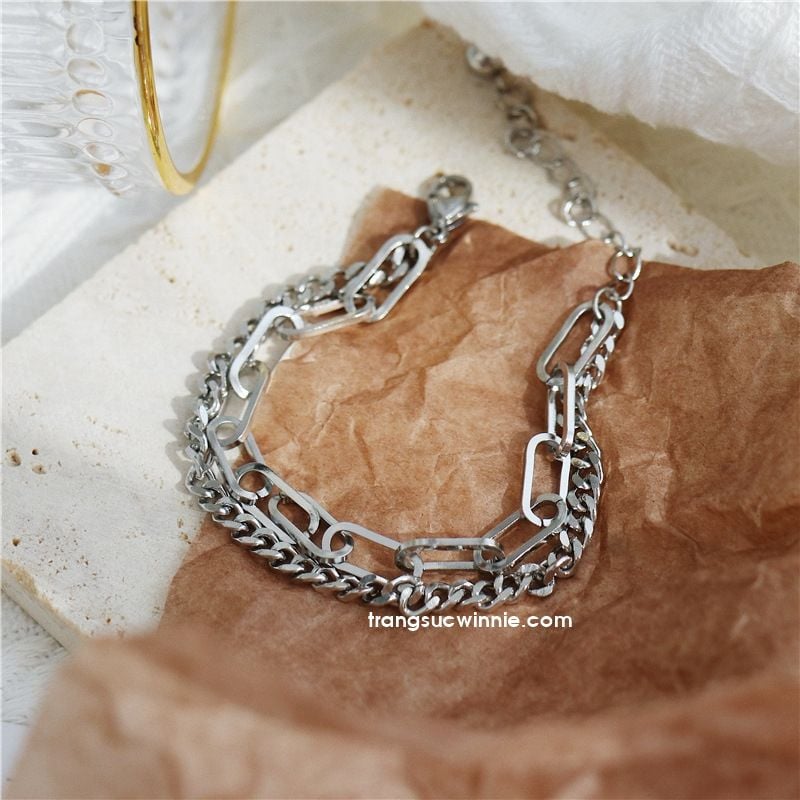  Lắc tay titan Xích đôi 