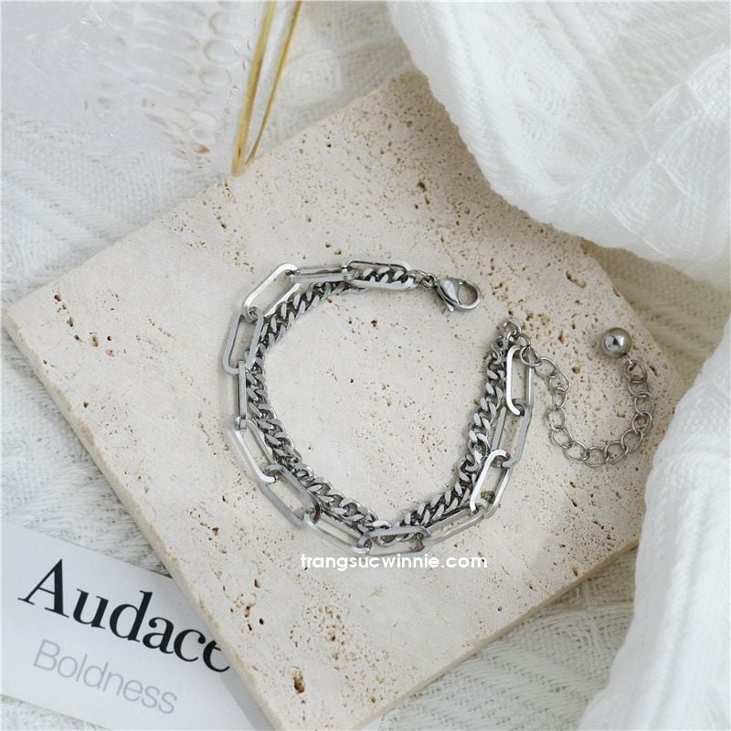  Lắc tay titan Xích đôi 