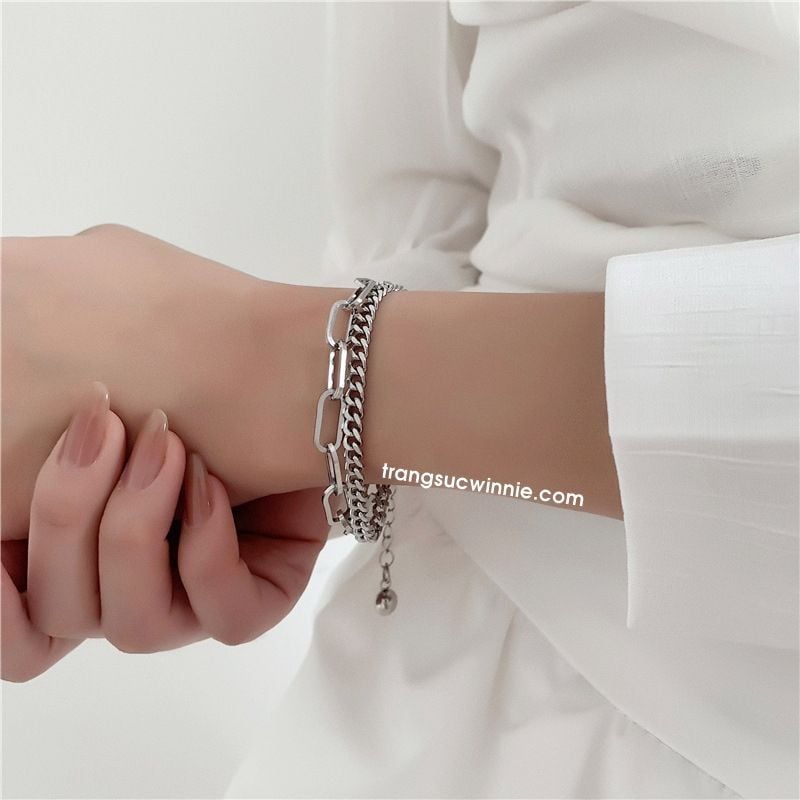  Lắc tay titan Xích đôi 