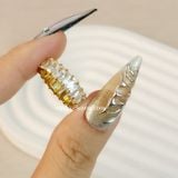  Nhẫn titan Baguette 