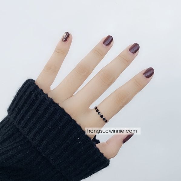  Nhẫn titan Black dot 