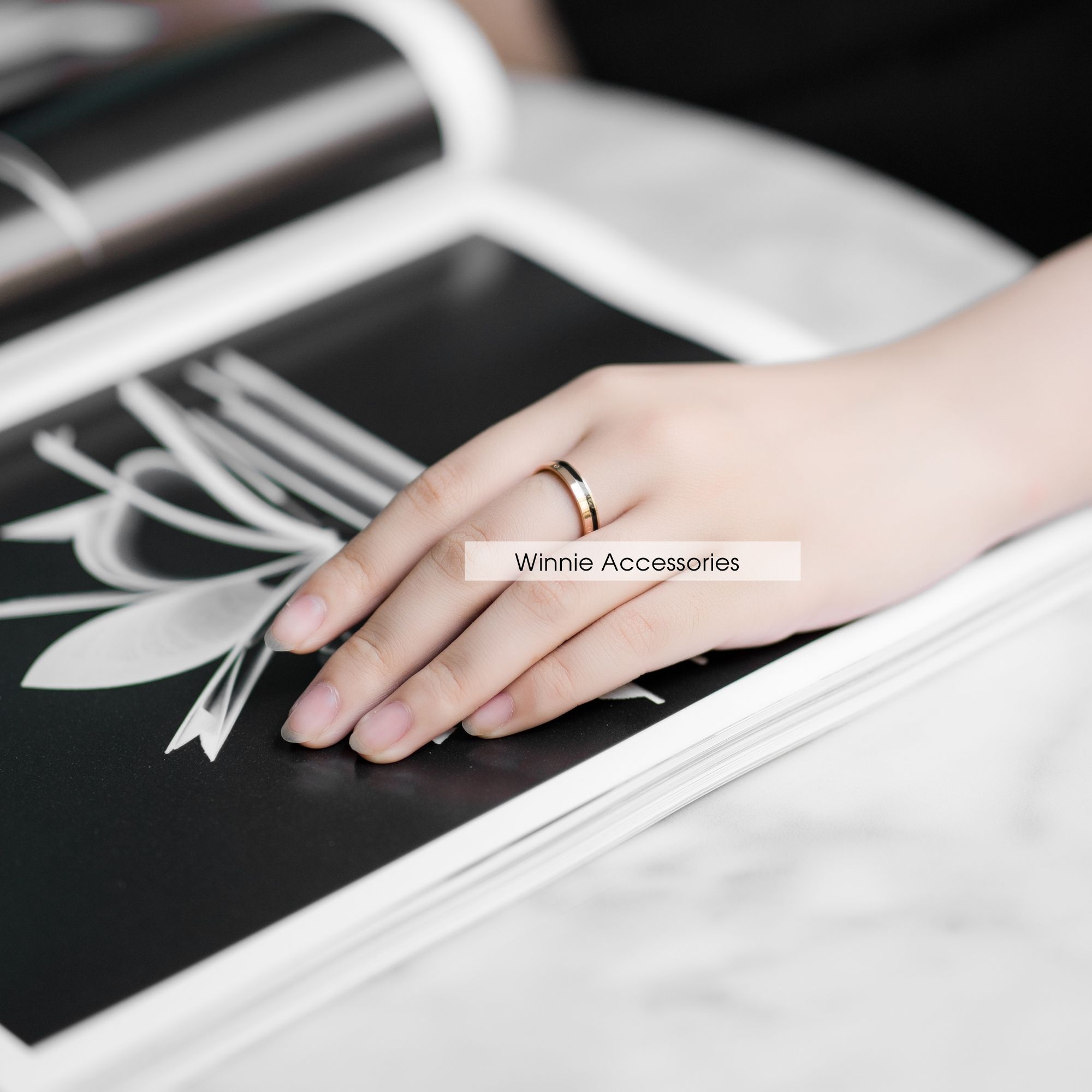  Nhẫn black line 