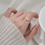 Nhẫn Bạc S925 Bướm pastel 