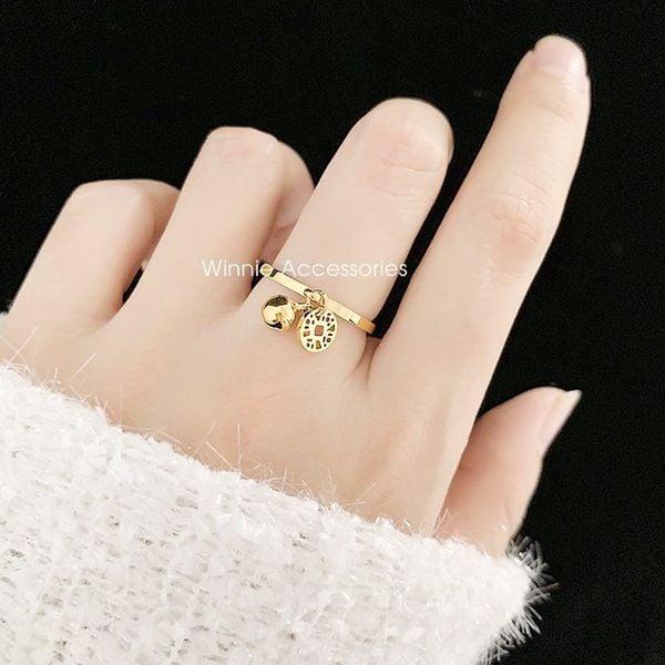  Nhẫn titan đồng xu chuông VG 