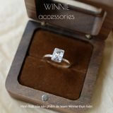 Nhẫn bạc S925 Emerald Cut 