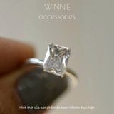  Nhẫn bạc S925 Emerald Cut 