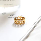  Nhẫn titan Flat chain L 
