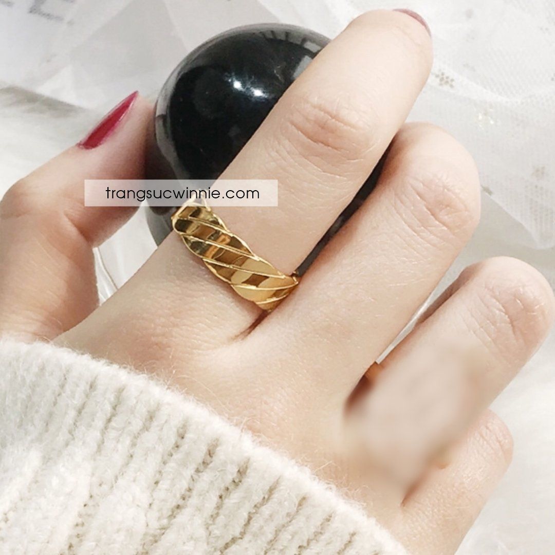  Nhẫn titan Flat chain L 