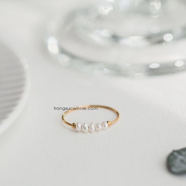  Nhẫn Titan Mini Pearl 