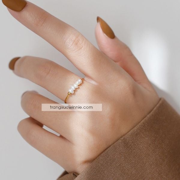  Nhẫn Titan Mini Pearl 