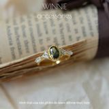  Nhẫn Bạc S925 Peridot Oval 