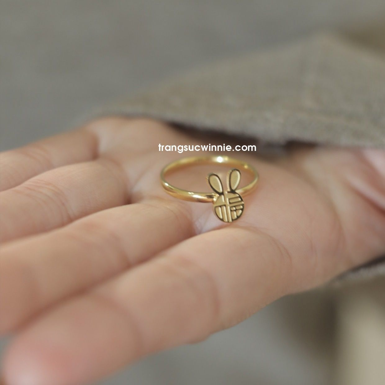  Nhẫn titan Thỏ phúc 