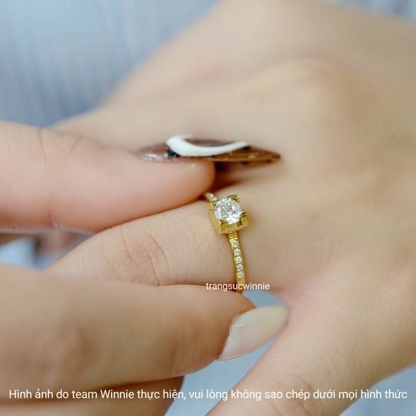  Nhẫn titan Square Stone VG 