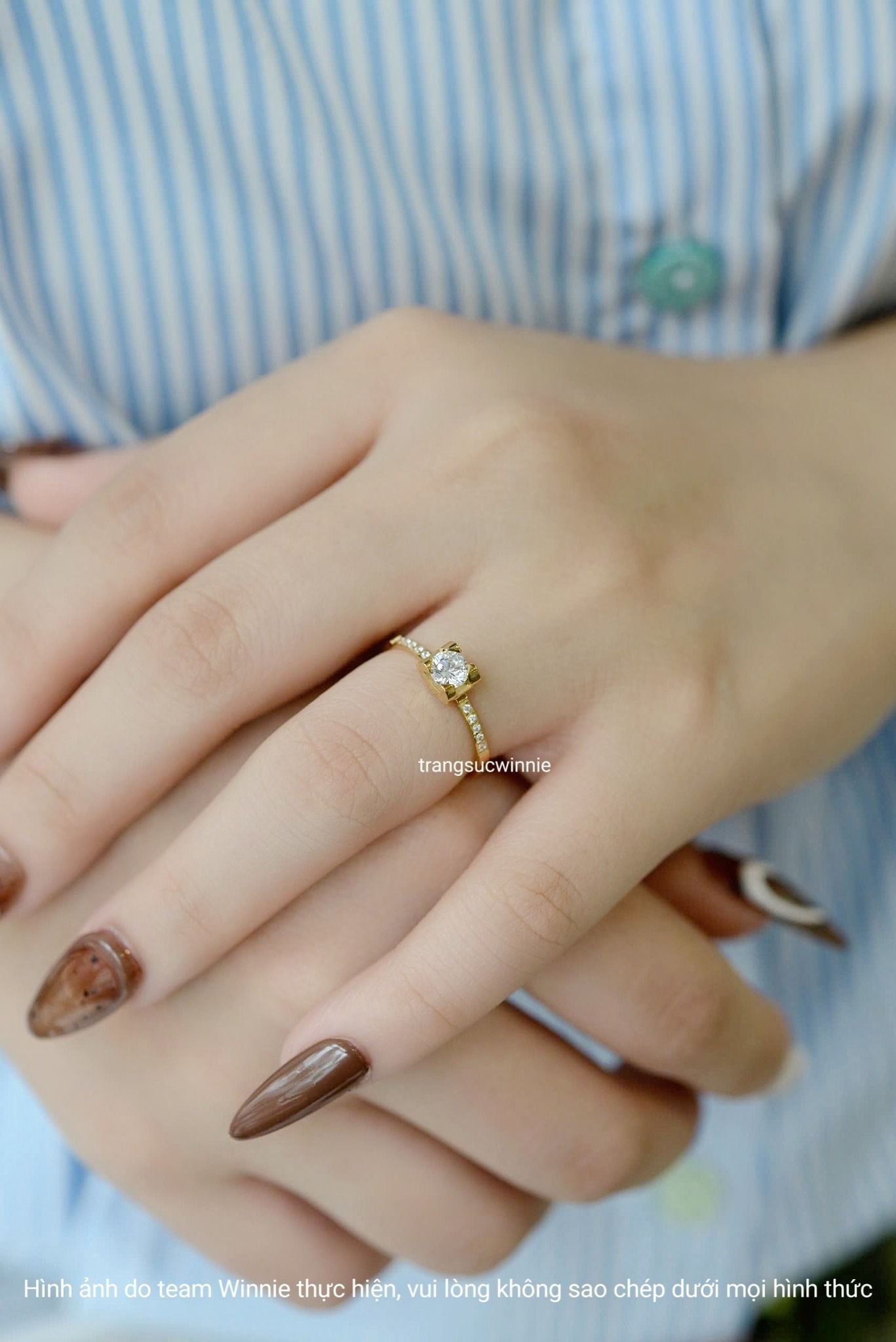  Nhẫn titan Square stone VH 