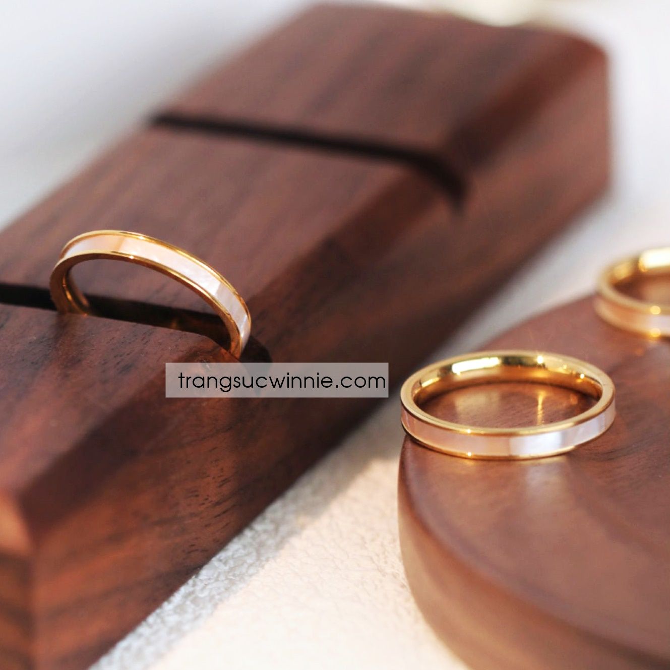  Nhẫn titan xà cừ VG 