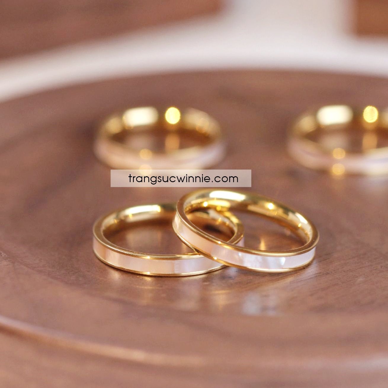  Nhẫn titan xà cừ VG 