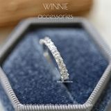  Nhẫn bạc S925 Baguette 