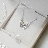  Vòng tay Bạc S925 Kiềng Bướm Pastel 