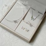  Vòng tay Bạc S925 Kiềng Bướm Pastel 