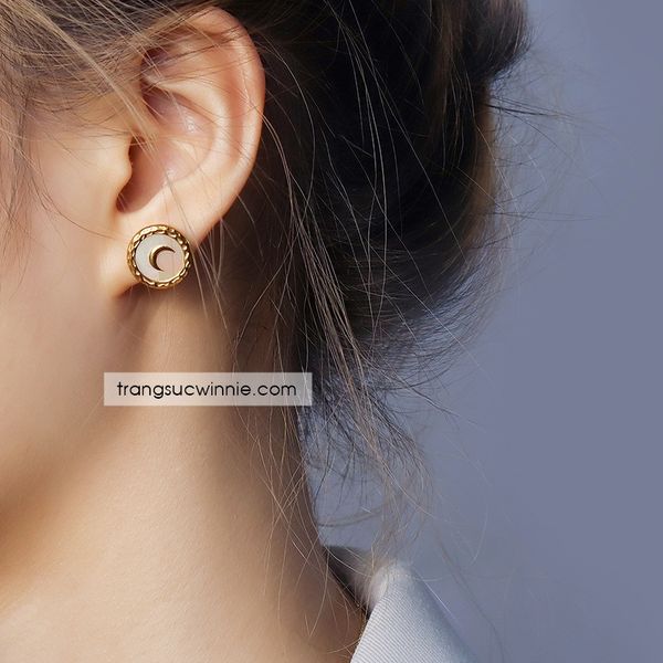  Hoa tai titan Nacre Moon 