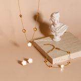  Dây chuyền titan Ngũ hoa xà cừ 