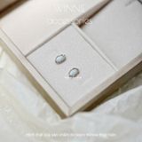  Hoa tai Bạc S925 Opal trắng 
