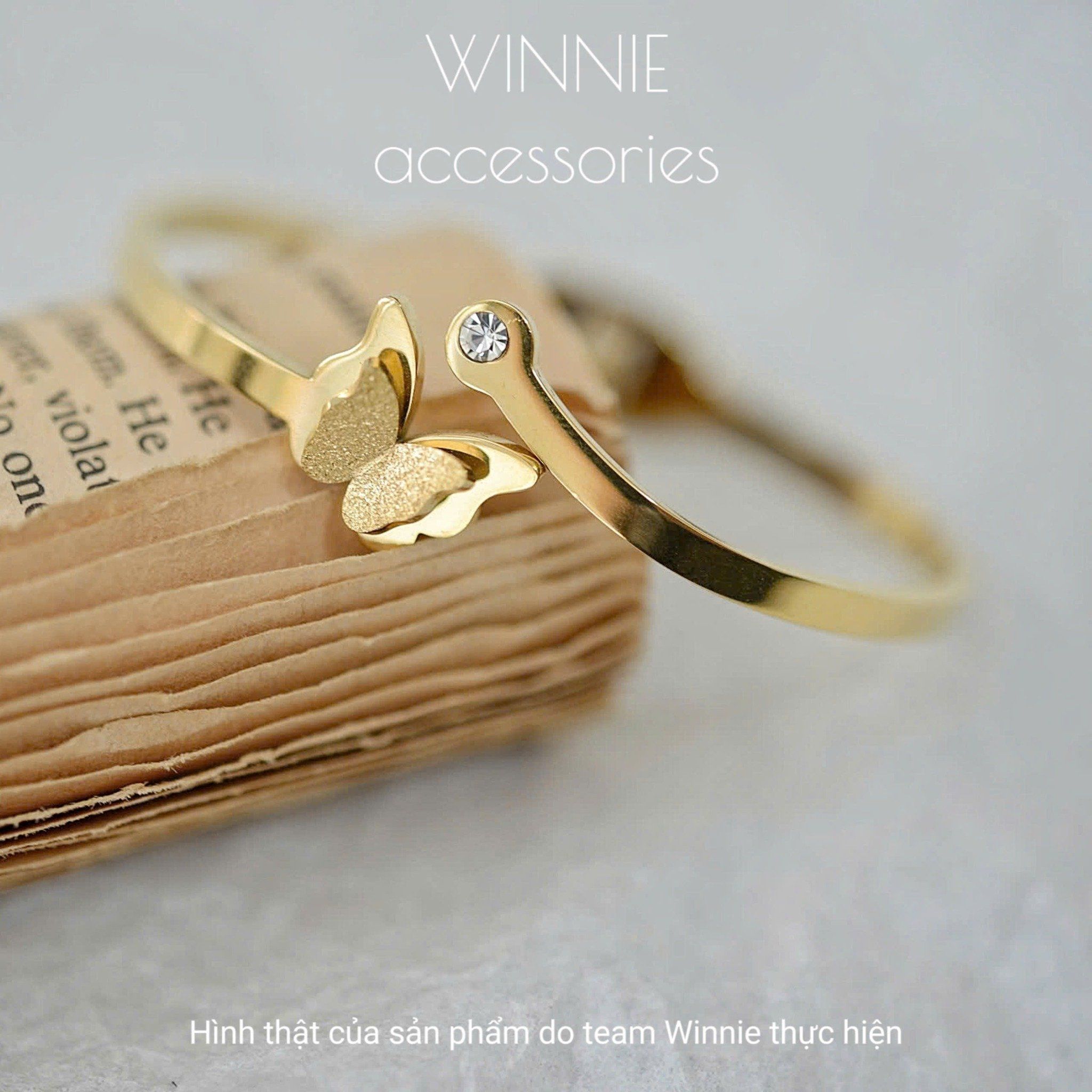  Vòng tay titan Bướm matte 