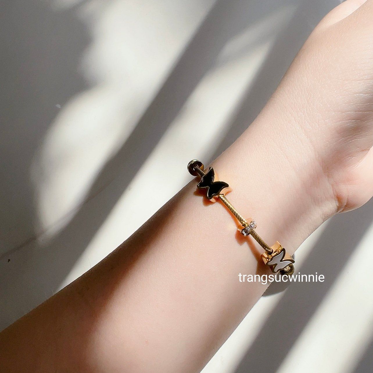  Vòng tay titan Cable bướm 