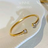  Vòng tay titan Cuff Dot 