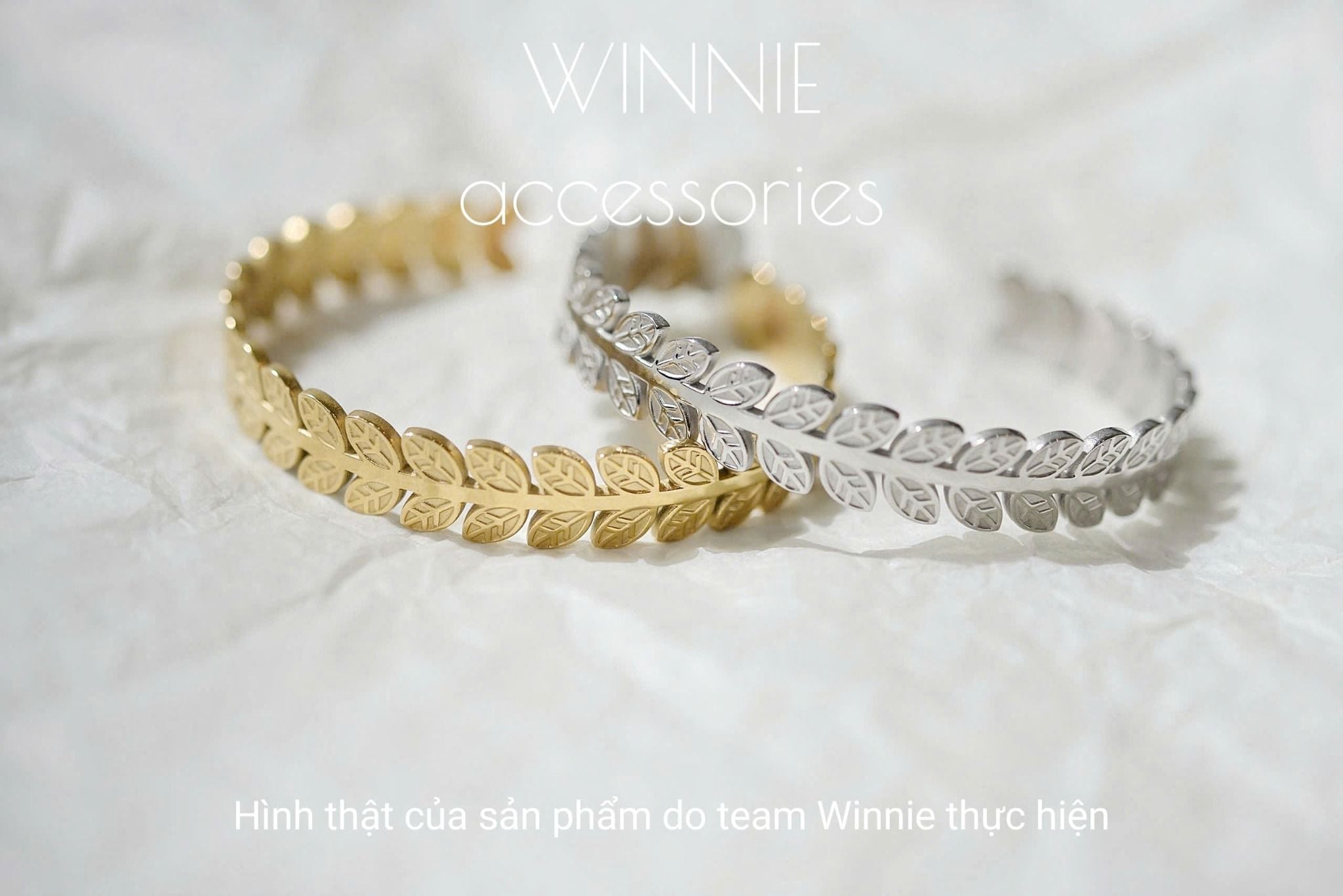  Vòng tay titan Cuff leaf VG 