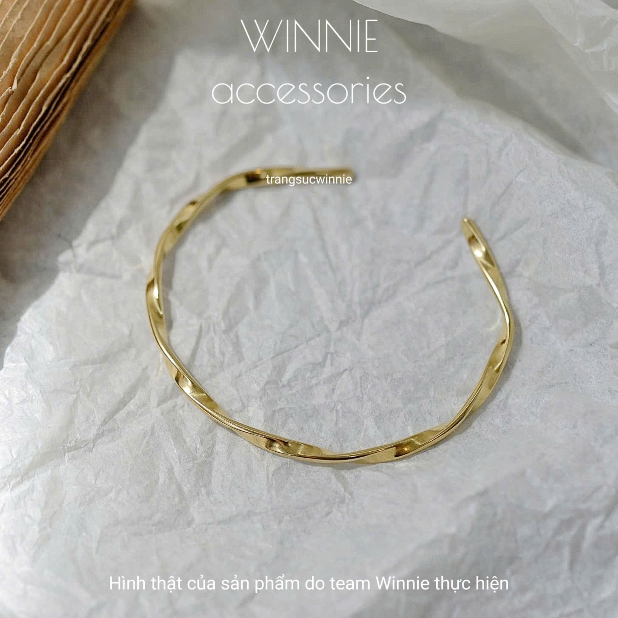  Vòng tay titan Xoắn Cuff VG 