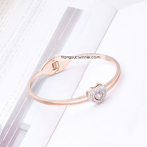  Vòng tay titan Diamond Heart 