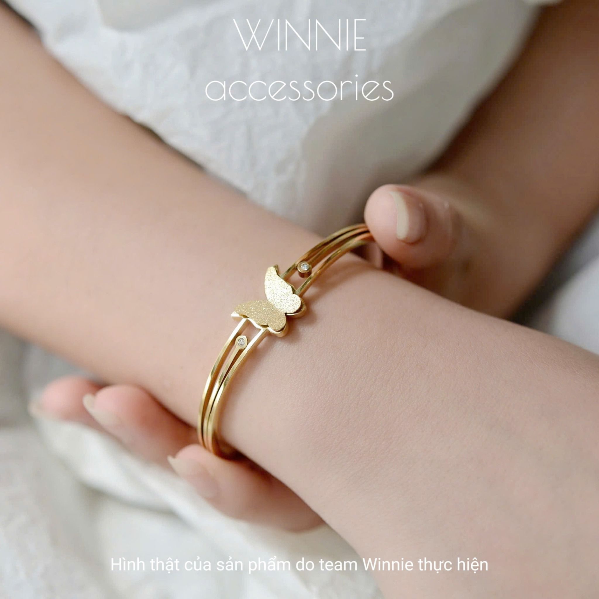  Vòng tay titan Simple butterfly 