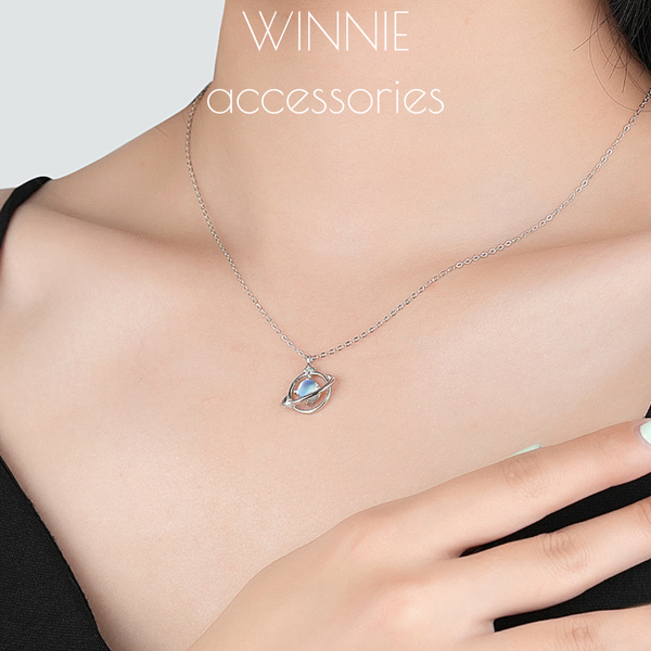  Dây chuyền Bạc S925 Blue Planet 