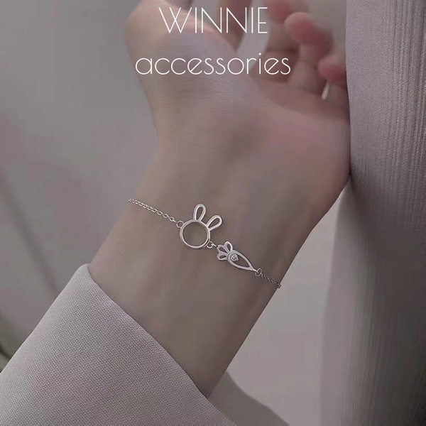  Lắc tay Bạc S925 Thỏ Carrot 