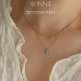  Dây chuyền Titan Layer Blue Opal 