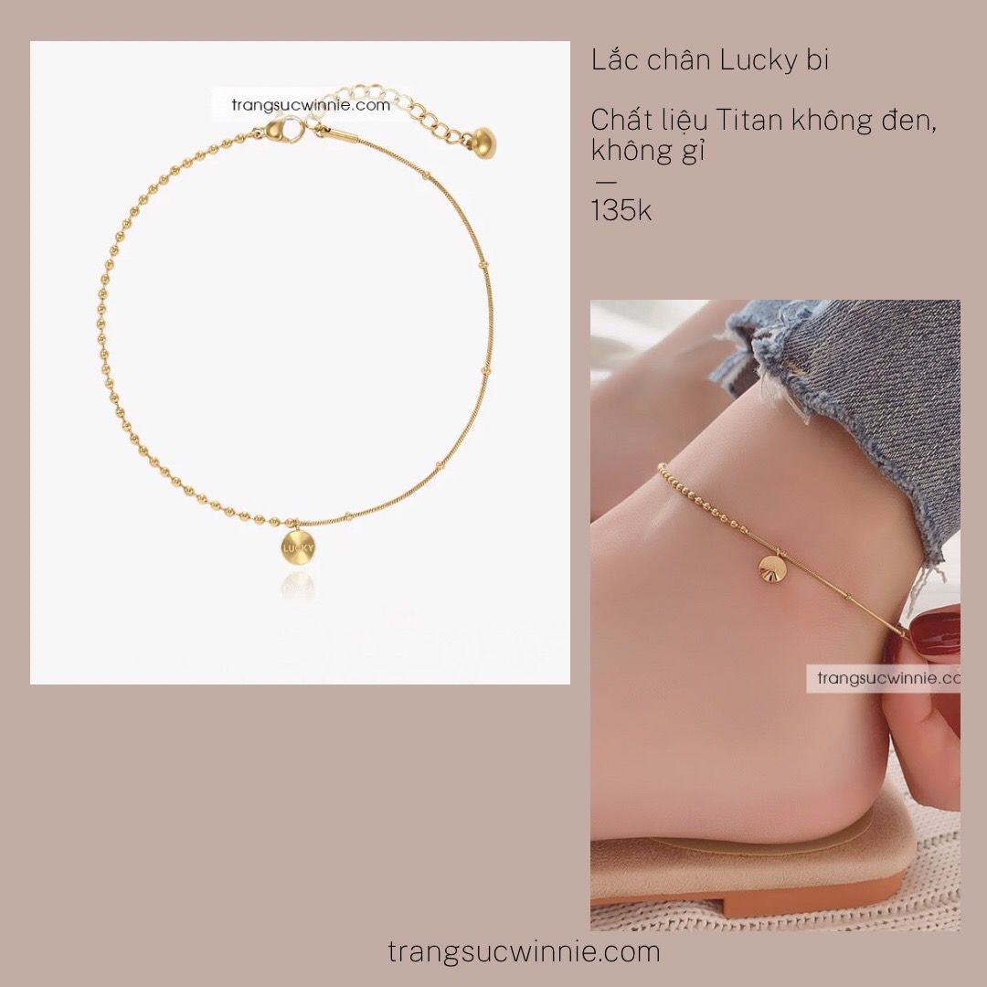  Lắc chân titan Lucky bi 