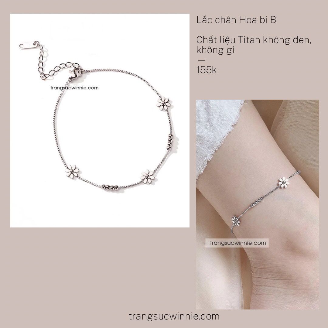  Lắc chân titan Hoa bi B 