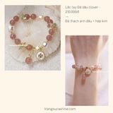  Lắc tay Đá dâu clover 