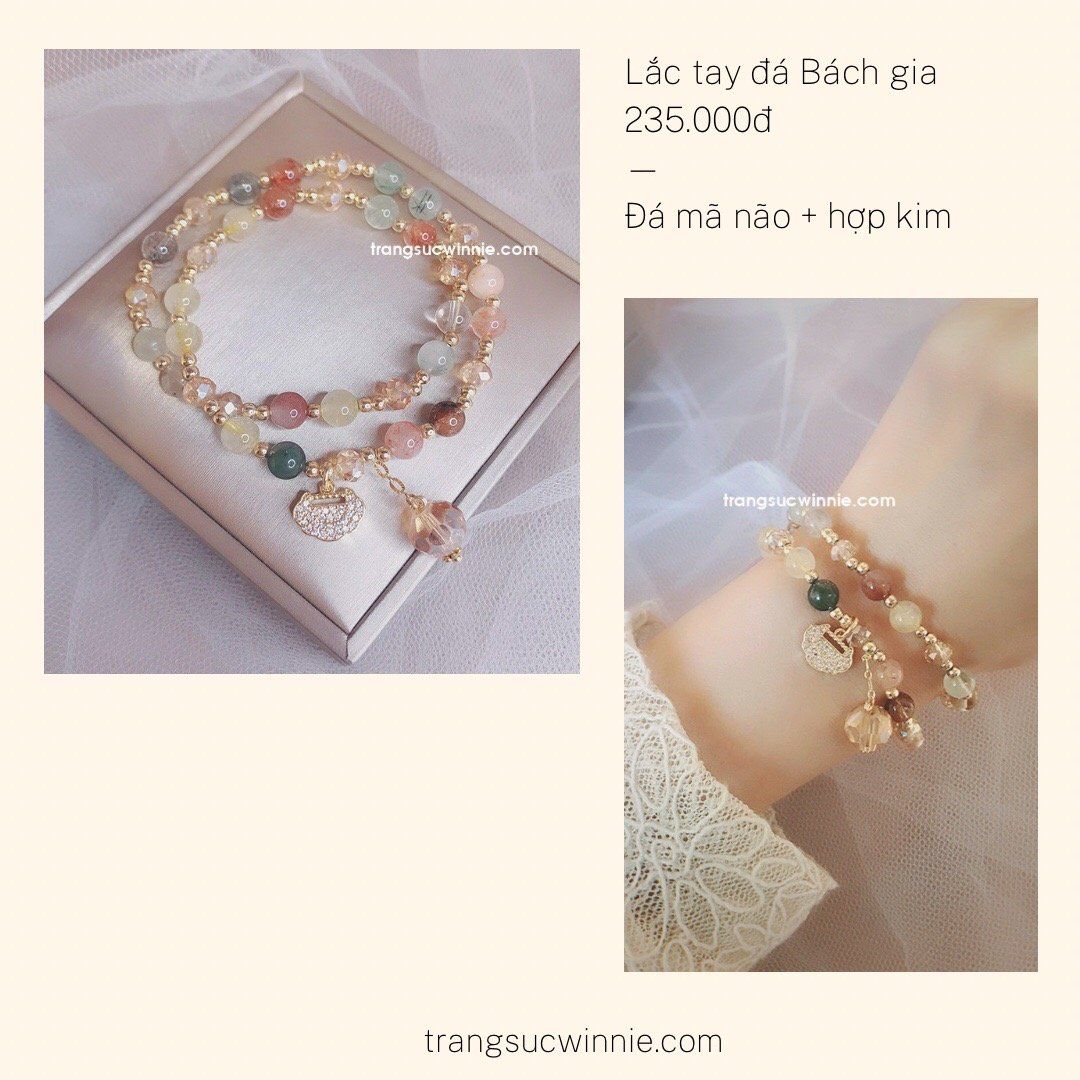  Lắc tay đá Bách gia 