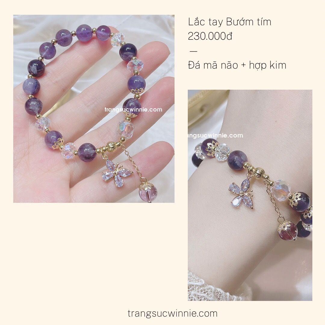  Lắc tay Bướm tím 