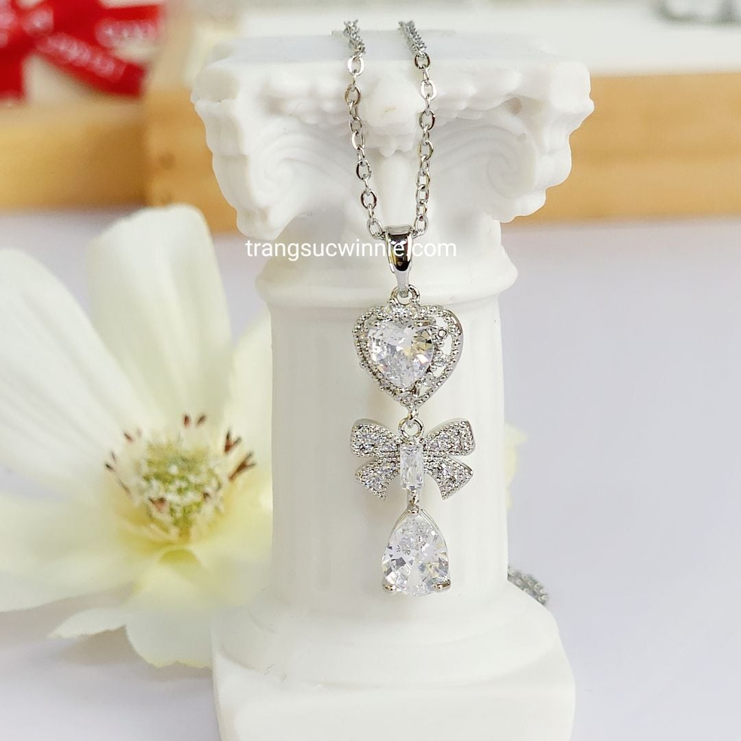  Dây chuyền titan Tim nơ 