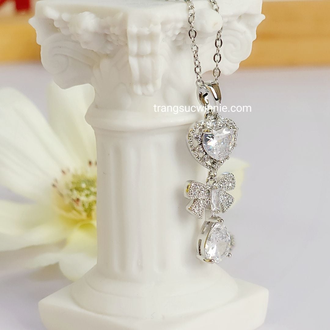  Dây chuyền titan Tim nơ 