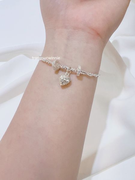  Vòng tay Bạc S925 Xoắn bi 