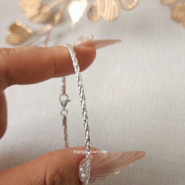 Vòng tay Bạc S925 3 xoắn 