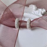  Hoa tai Bạc S925 GG Zircon Pave 
