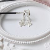  Hoa tai Bạc S925 Khoen Clover 