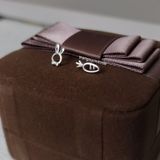  Hoa tai Bạc S925 Thỏ carrot 