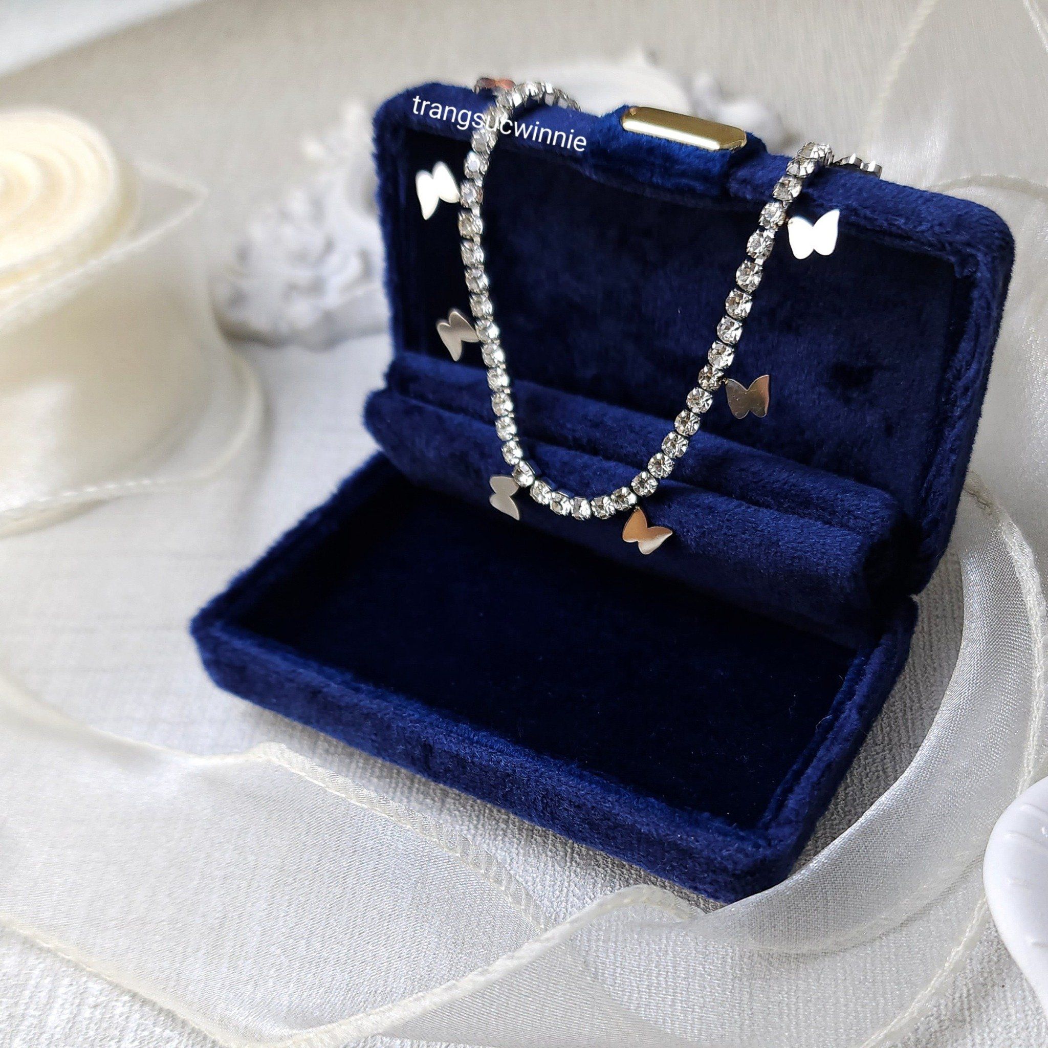  Dây chuyền titan Bling Bướm B 